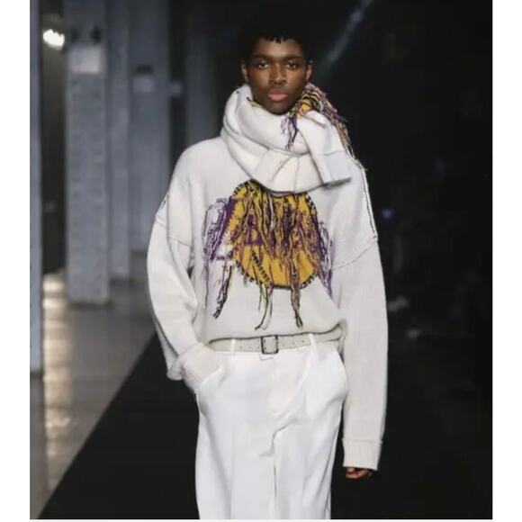 Zadig & Voltaire Lakers Nba X Zv Jumper 100% Cashmere Crewneck Sweater Large - Picture 2 of 12